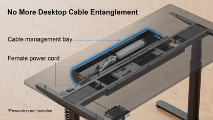 Smart Cable-Ready Standing Desk Frame