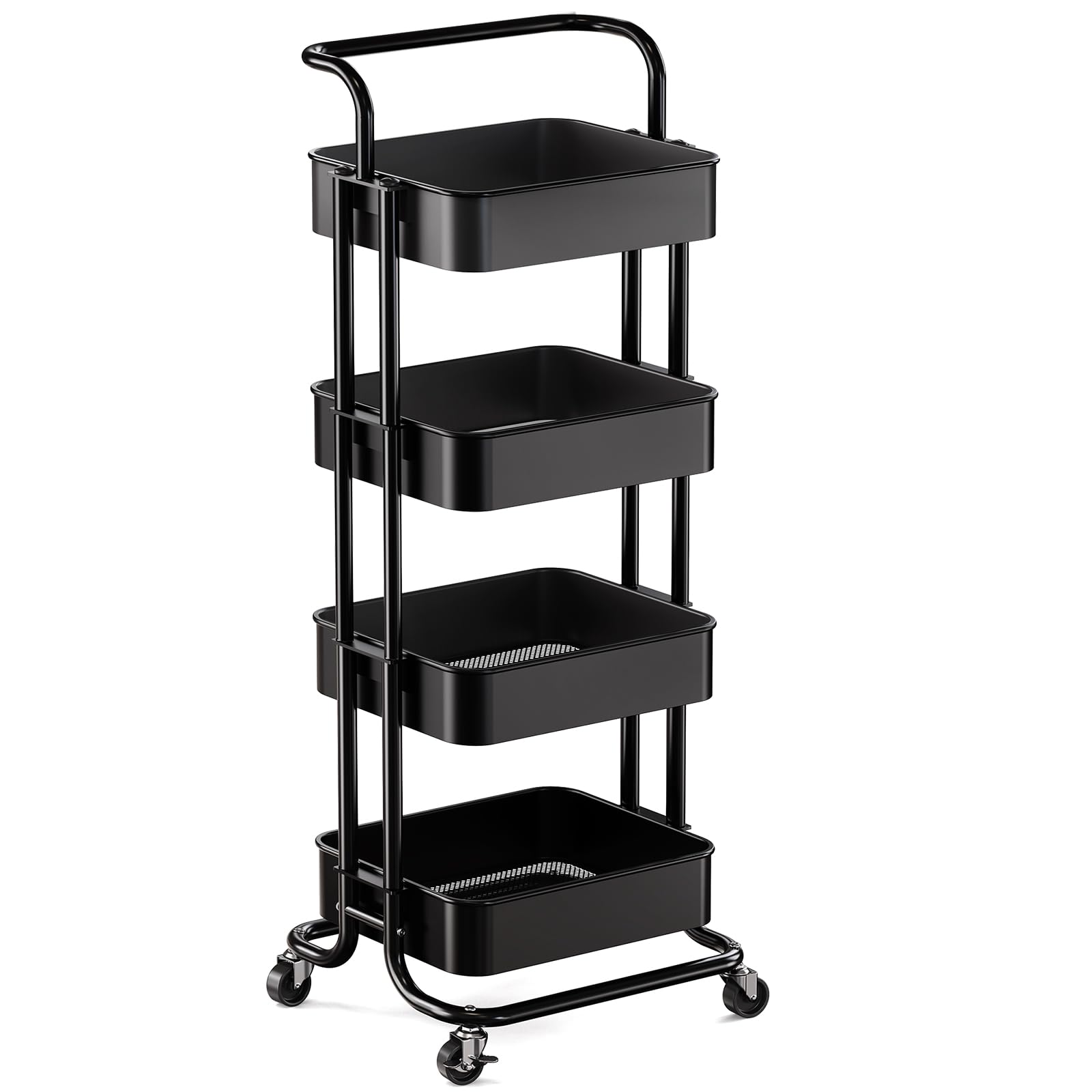 4 Tier Mesh Storage Cart