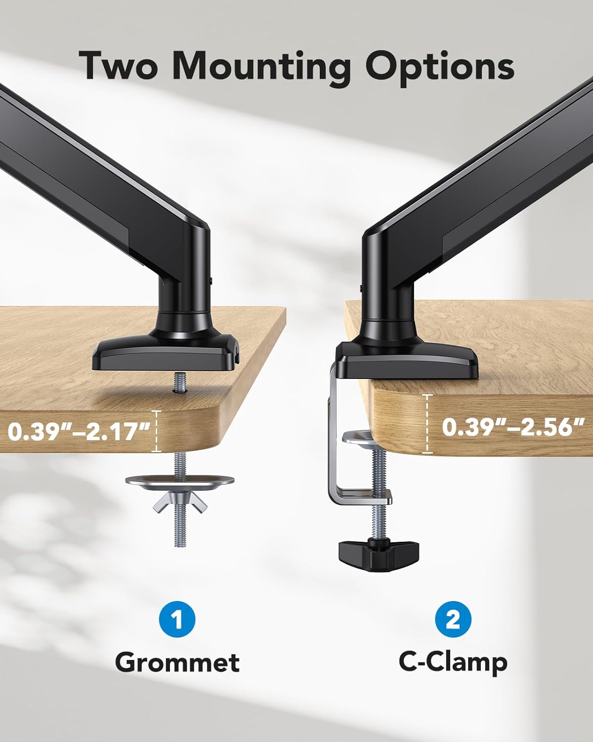 S18 Single Monitor Mount for 13"–32" Screens