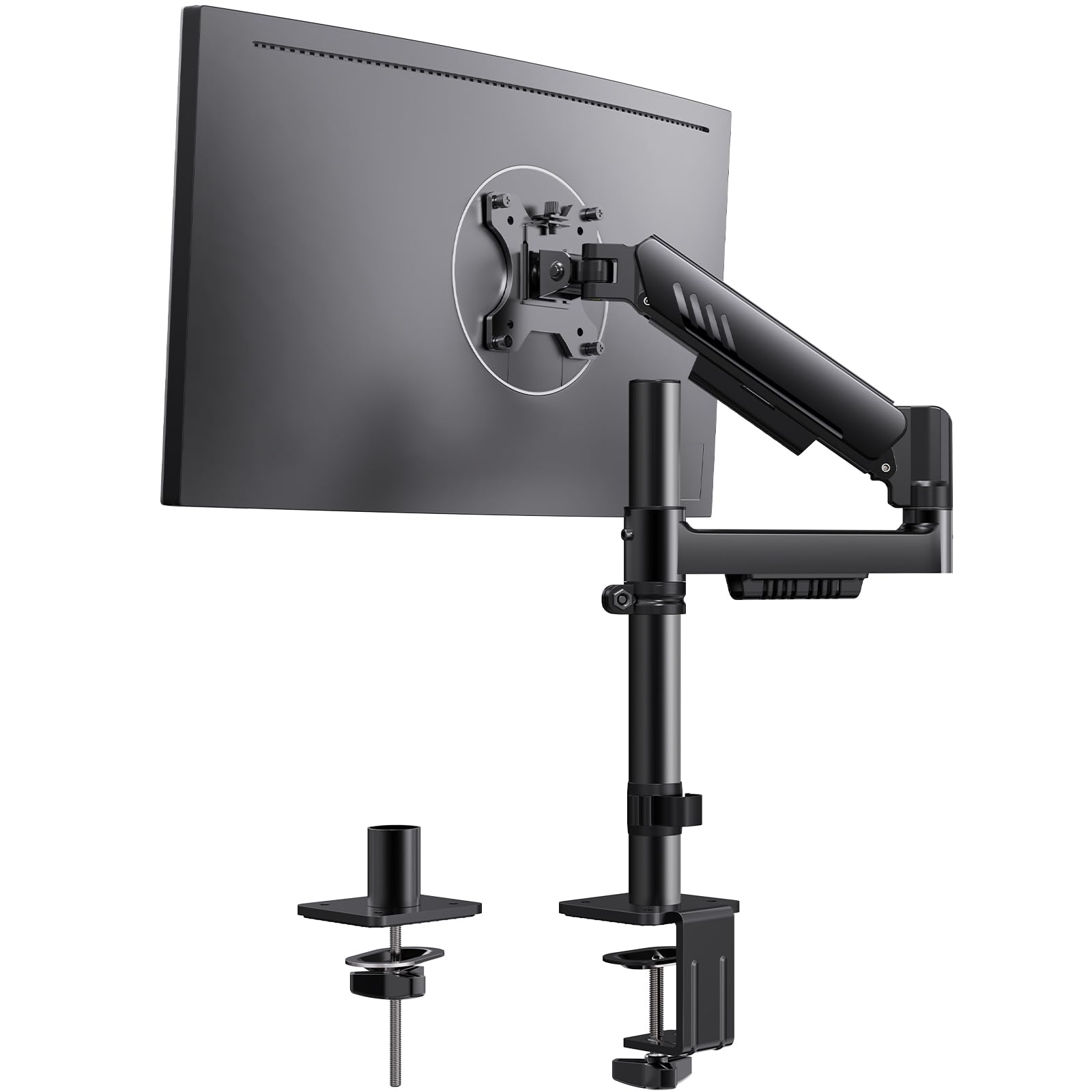 ErGear Dual Monitor Arm, Full Adjustable Monitor Mount for 13–32″ Screens, Fast Install Computer Monitor Stand with Tool-Free VESA Mount, Max Load 19.8 lbs, Max VESA 100x100mm