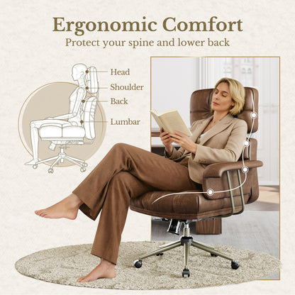 63" Desk · L - shaped + Celestia Chair / Fluted - Dark Walnut - 