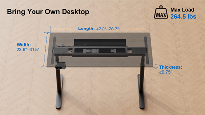 Smart Cable-Ready Standing Desk Frame