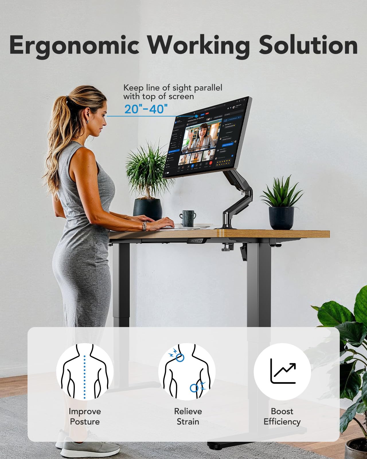 HUANUO Classic Adjustable Standing Desk