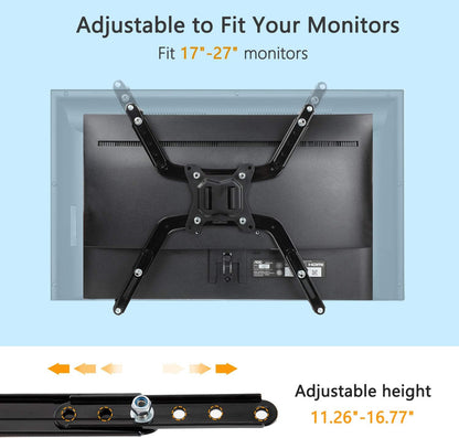 HUANUO Universal VESA Mount Adapter Kit, Non-VESA Adapter for 17 to 27 Inch Monitor Screens to 75x75 VESA Mount