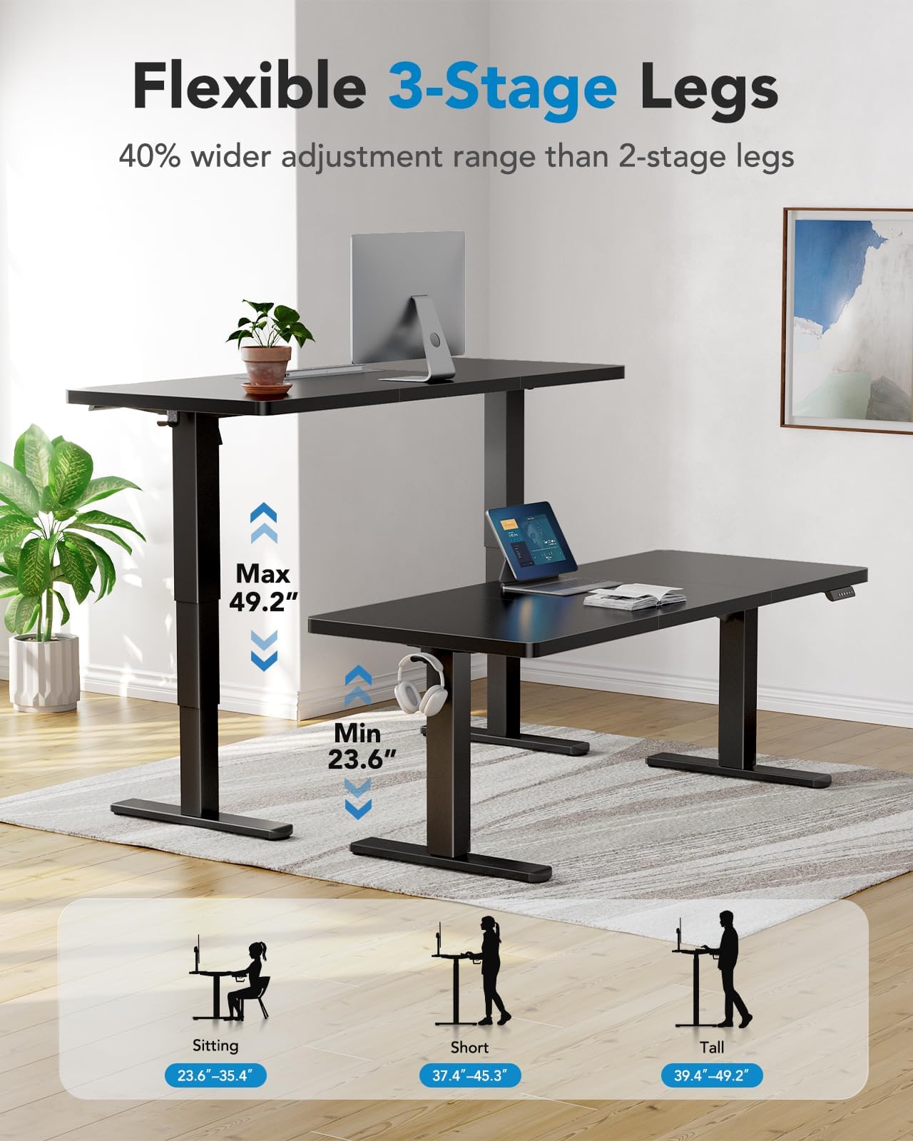 HUANUO Classic Adjustable Standing Desk