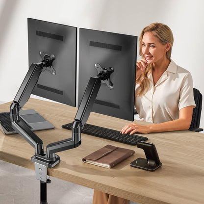 HUANUO HNDSK4 Dual Monitor Mount for 13-27 Inch Screens