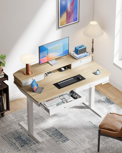 Standing Desk with 4 Drawers