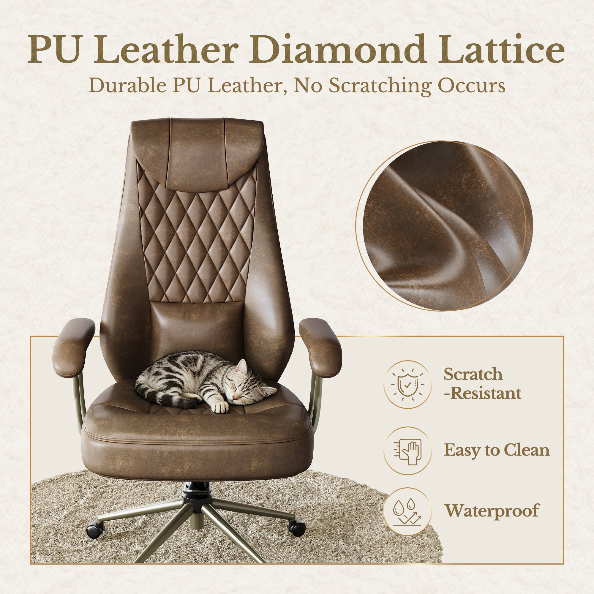 Extra Wide Ergonomic Executive Desk Chair