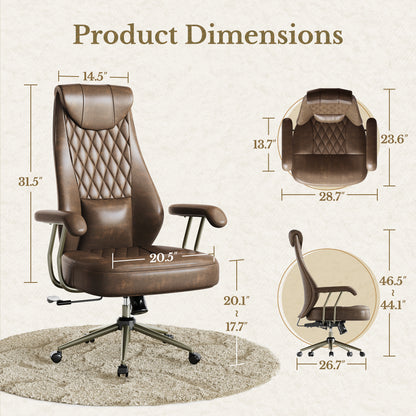 Extra Wide Ergonomic Executive Desk Chair