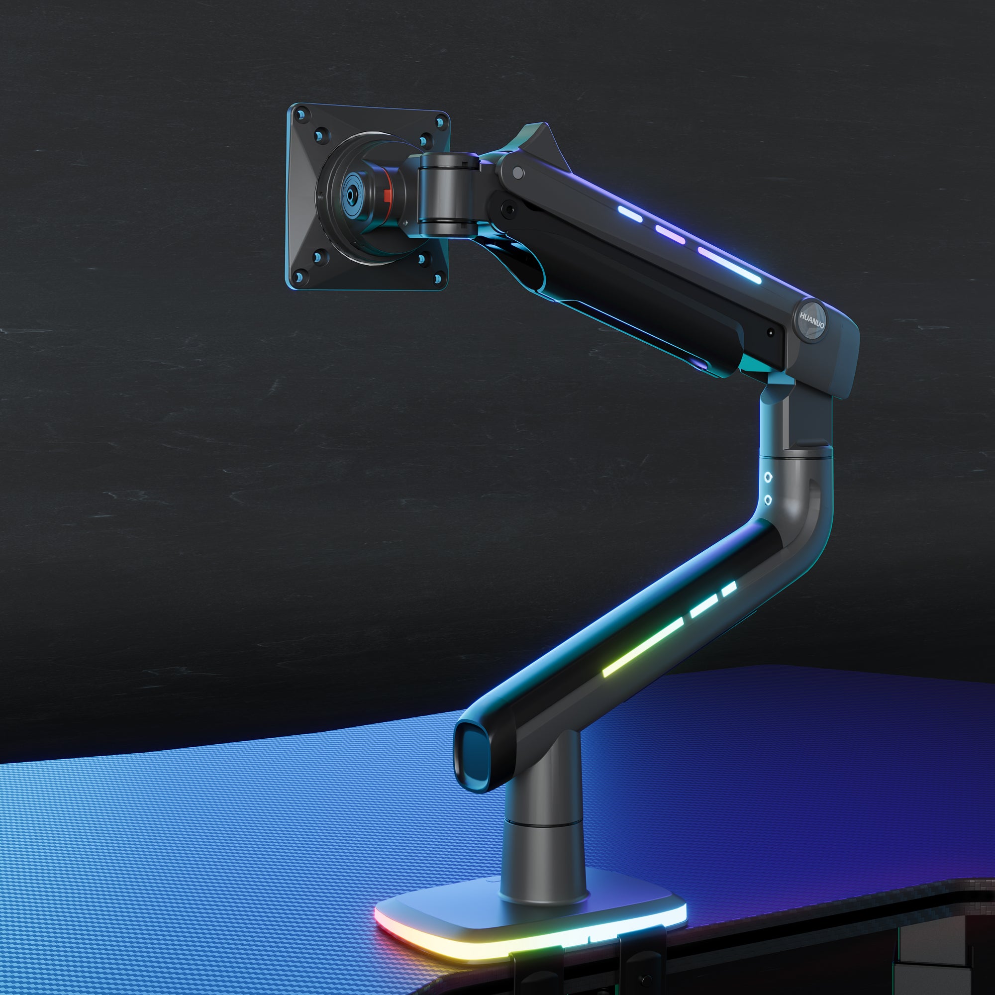 SS43 Heavy Load Single Monitor Arm with RGB Light
