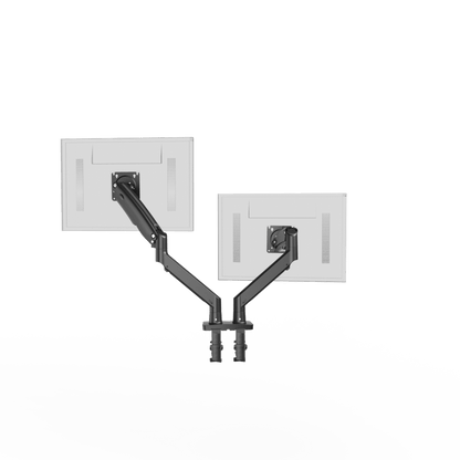 HUANUO dual monitor mount with two adjustable arms for 13 to 35 inch screens.