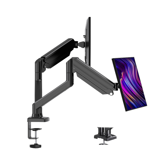 HUANUO HNDSK4 Dual Monitor Mount for 13-27 Inch Screens