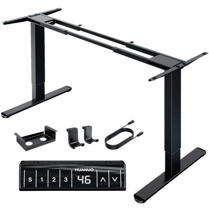 HUANUO dual motor standing desk frame with adjustable height controller