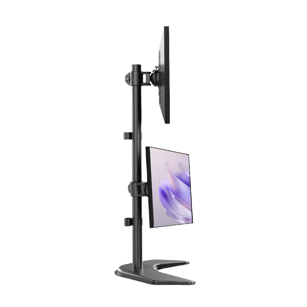 HUANUO dual monitor mount for 13” to 32” screens in black