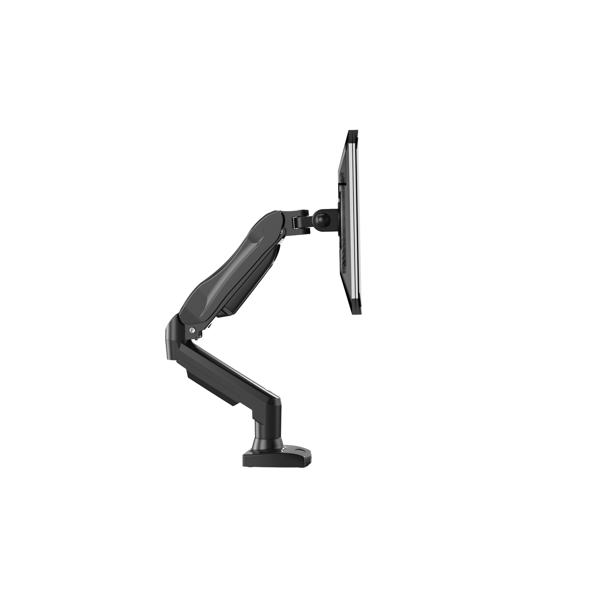HUANUO HNSS6 monitor mount side view with adjustable arm design