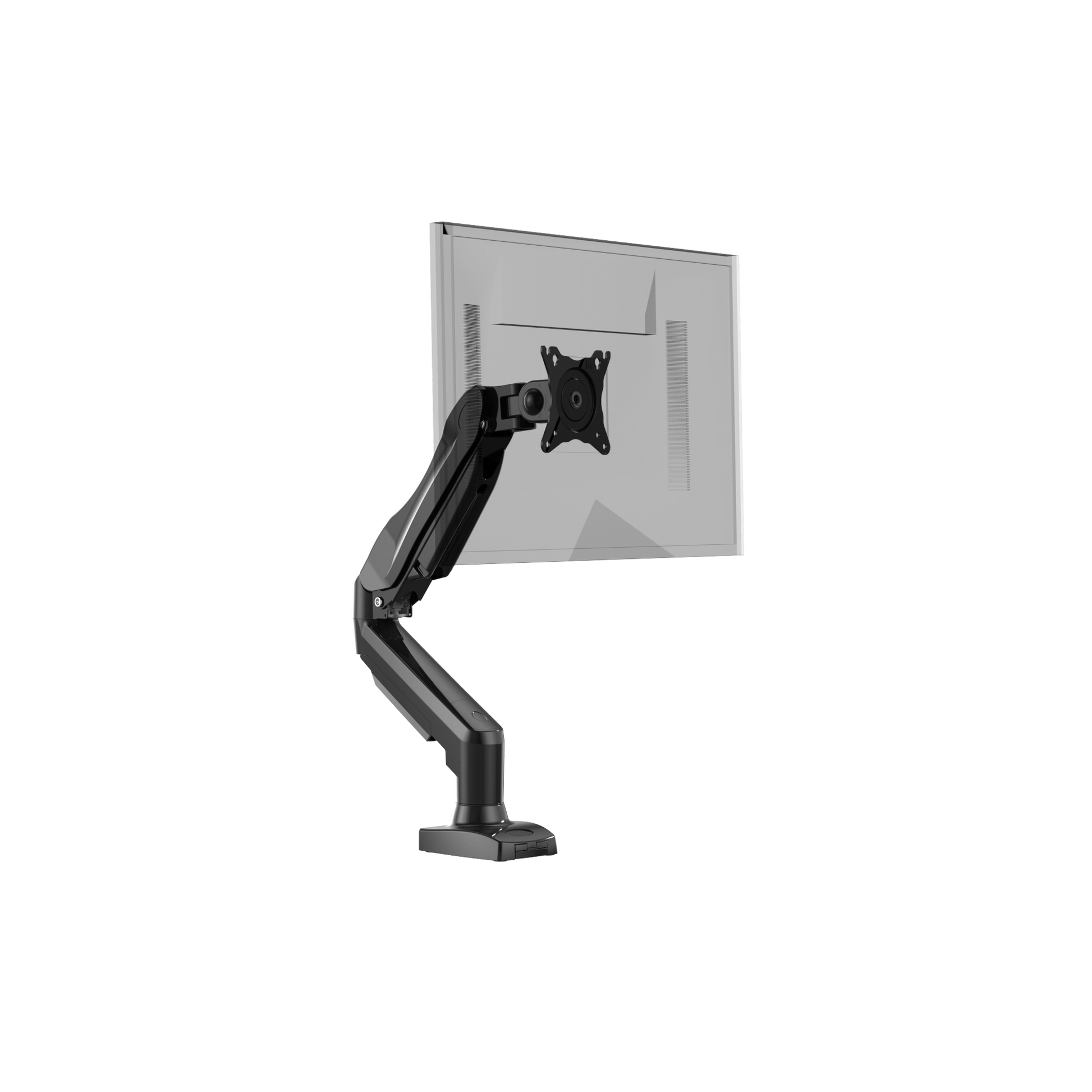 HUANUO HNSS6 monitor mount side view showcasing adjustable arm.