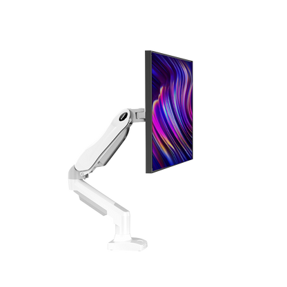 HUANUO HNSS6 adjustable monitor mount with a vibrant screen and articulated arm.