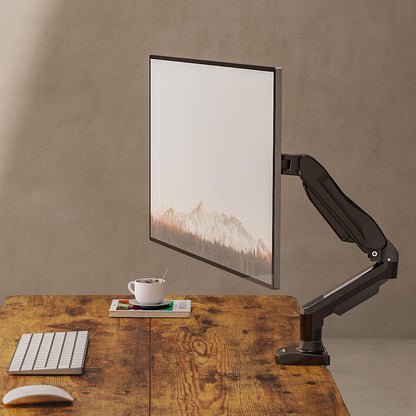HUANUO HNSS6 Single Monitor Mount in home office with adjustable arm