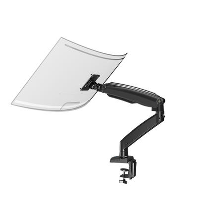HUANUO adjustable monitor mount arm with clamp for ergonomic office setup.
