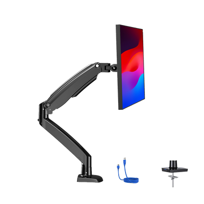 HUANUO single monitor mount for 13 to 35 inch screens with adjustable arm