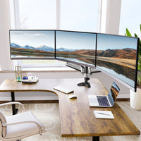 TS3 Triple Monitor Mount - White