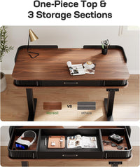 Whole Piece Standing Desk with Drawer