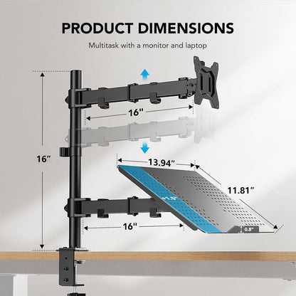 Adjustable Monitor and Laptop Stand - 