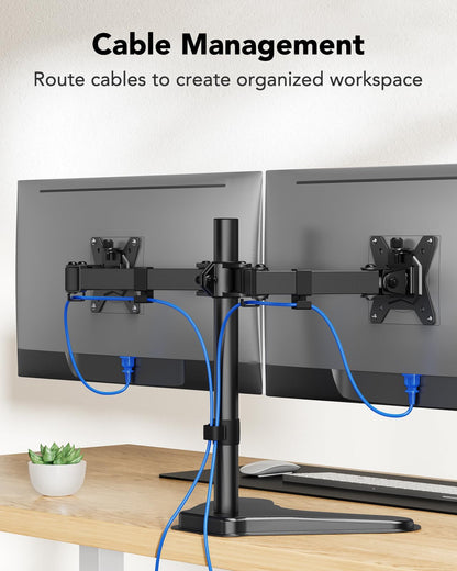 CM1 Dual Monitor Mount for 13" - 32" Screens - Black