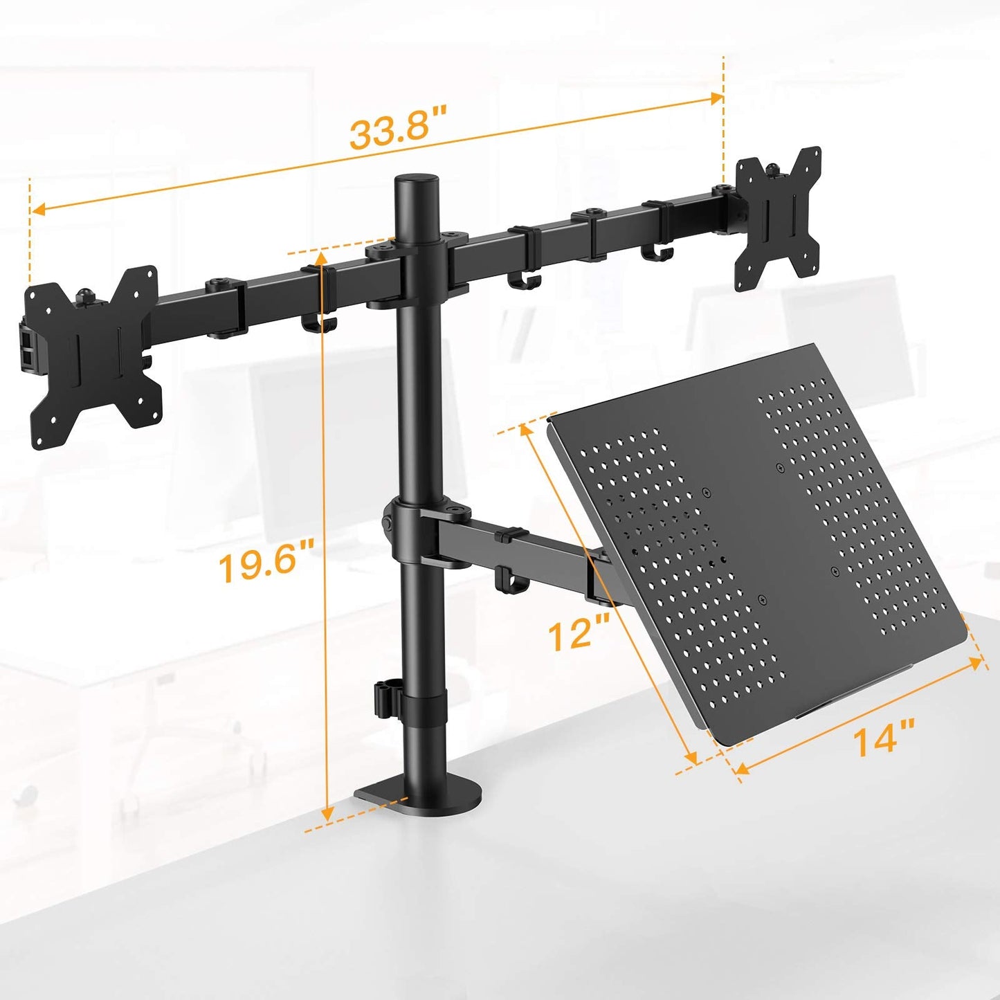 CM17 2 - in - 1 Monitor and Laptop Stand - 13" - 27" & 10" - 17" - 