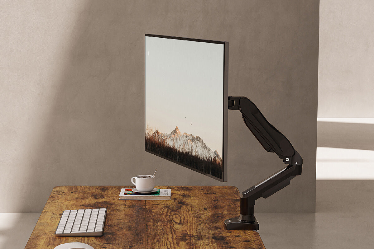 Single Stackable Monitor Arm Single Monitor Arm | Flexible & Stable Ergonomic Solution – HUANUO