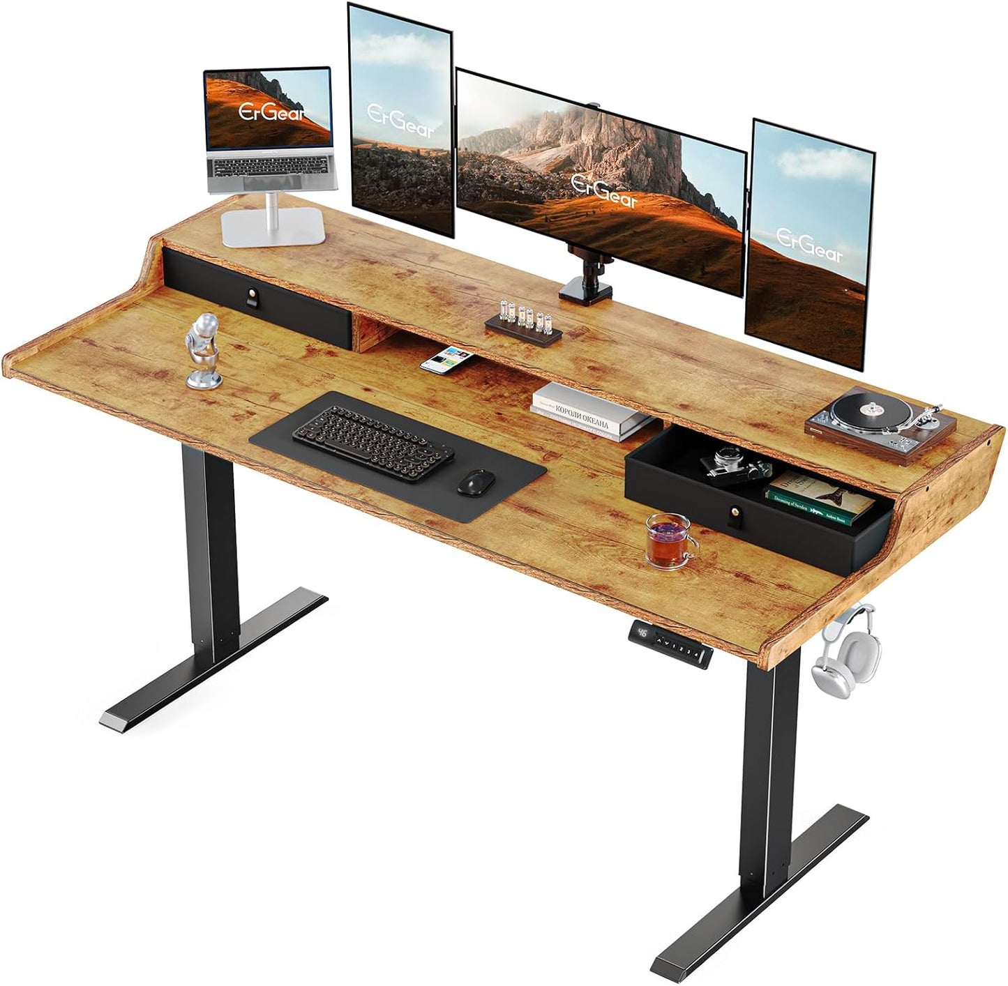 Core Series Standing Desk - +Upper Drawers