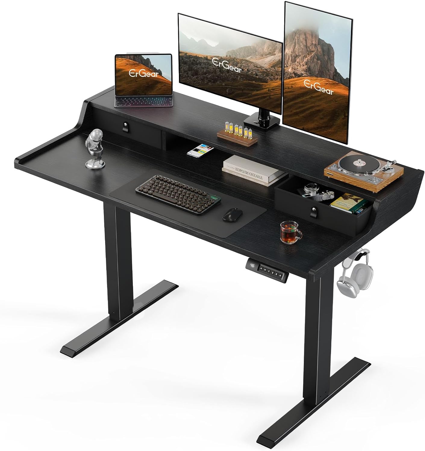 Core Series Standing Desk - +Upper Drawers