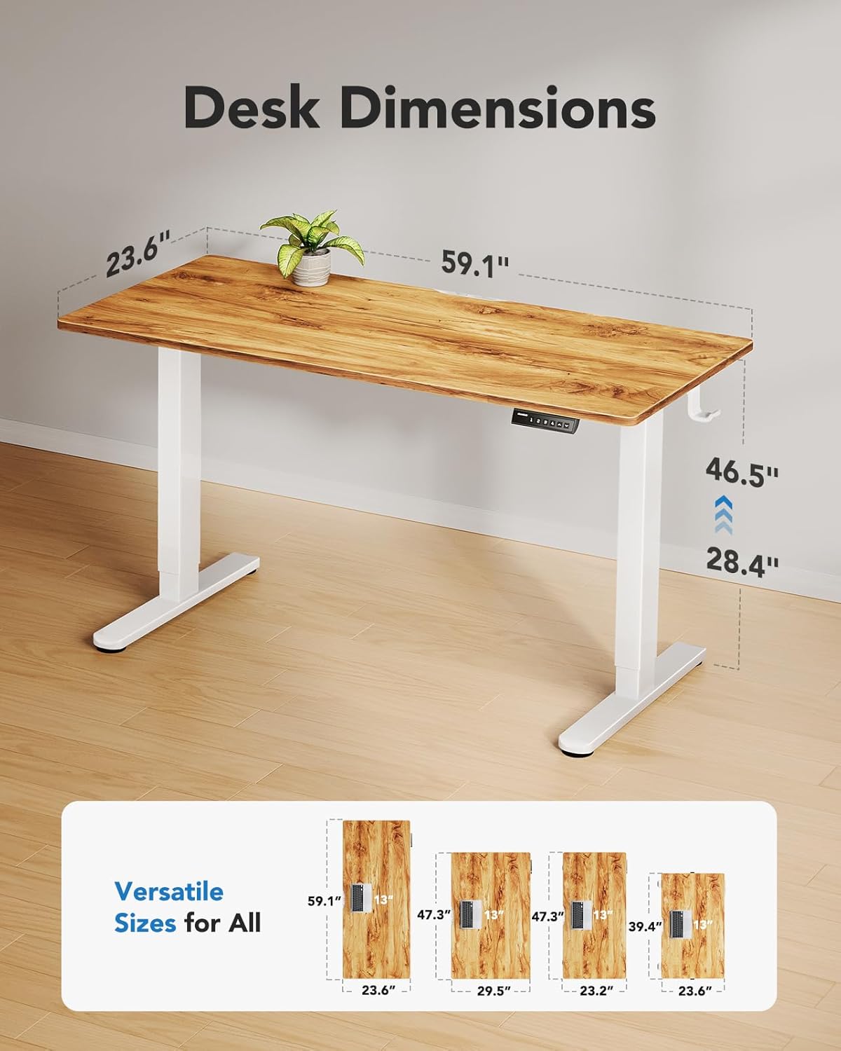 Core Series Standing Desk - +Upper Drawers
