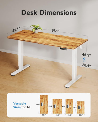 Core Series Standing Desk - +Upper Drawers
