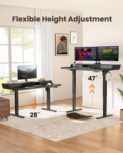 Core Series Standing Desk - +Upper Drawers