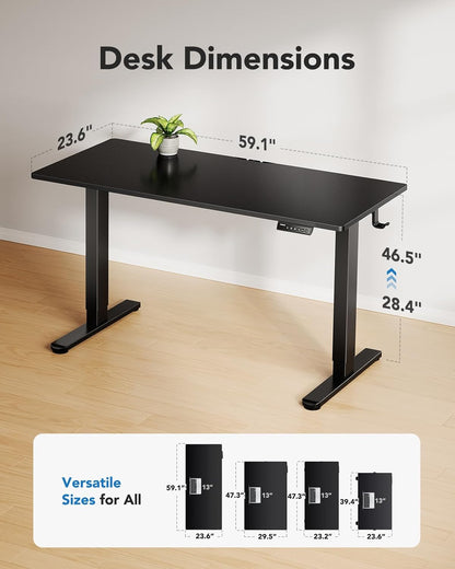 Core Series Standing Desk - +Upper Drawers
