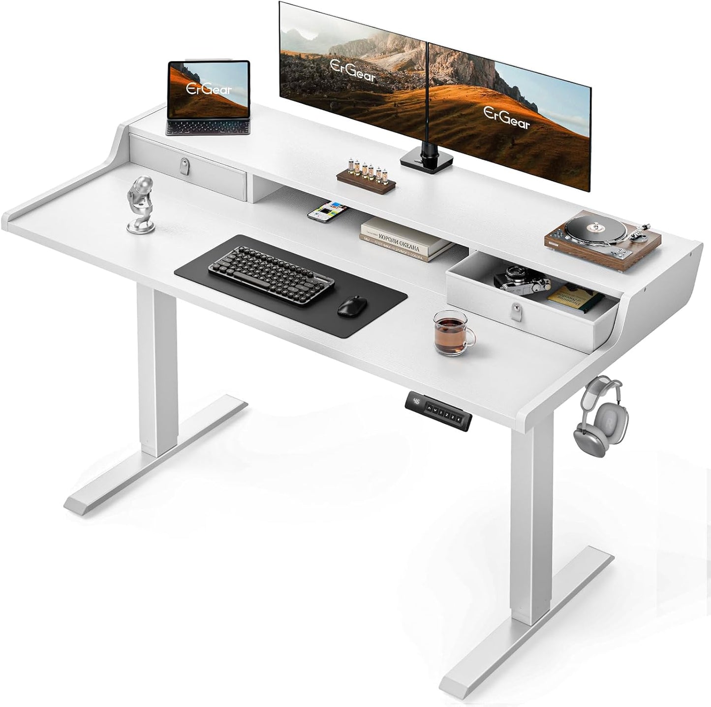 Core Series Standing Desk - +Upper Drawers