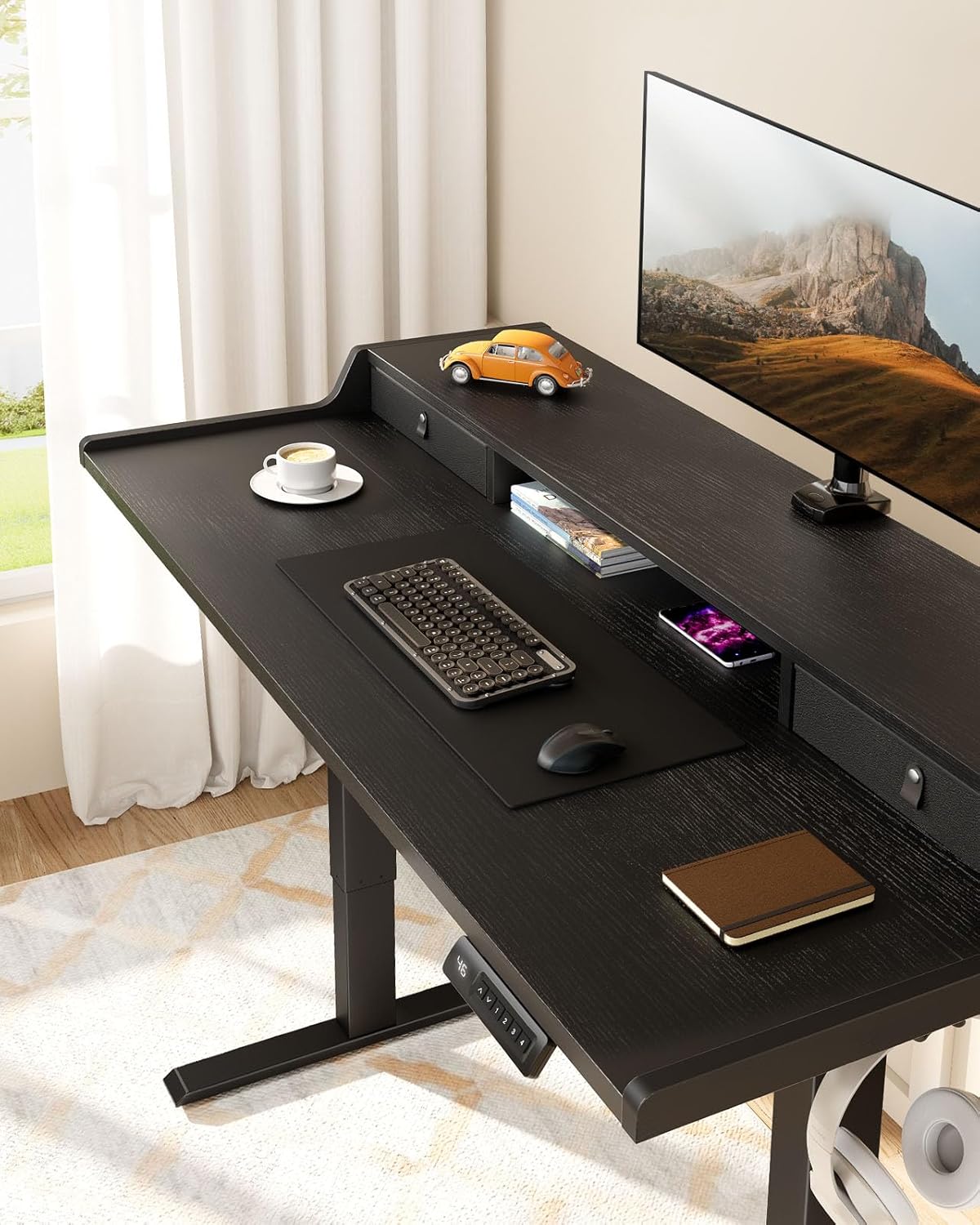 Core Series Standing Desk - +Upper Drawers