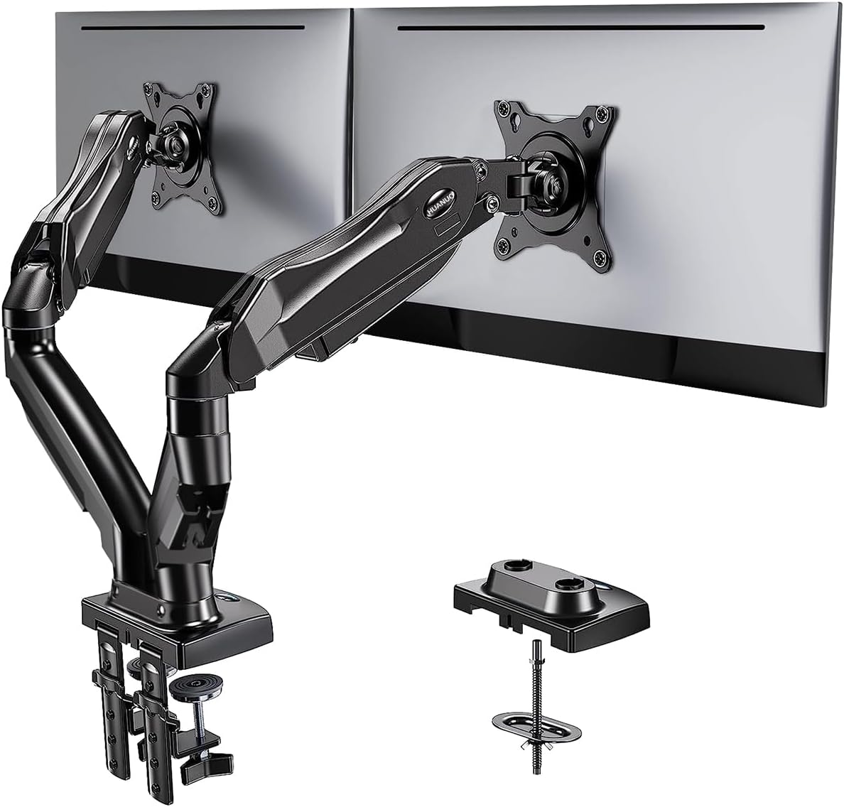 DS6 Essential Dual Monitor Arm - White