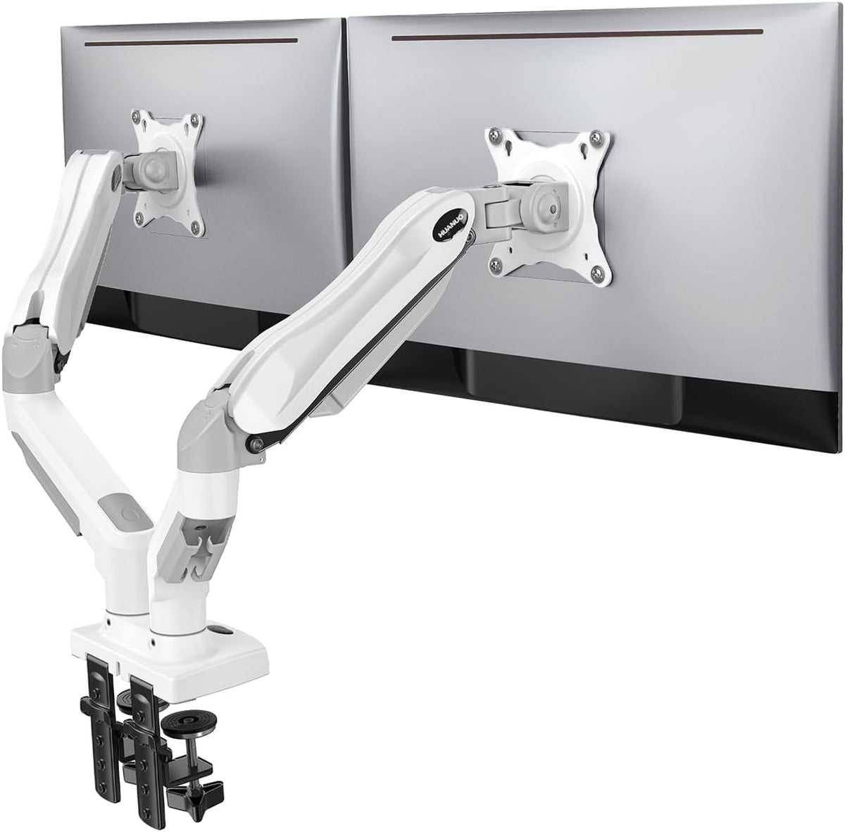 DS6 Essential Dual Monitor Arm - White