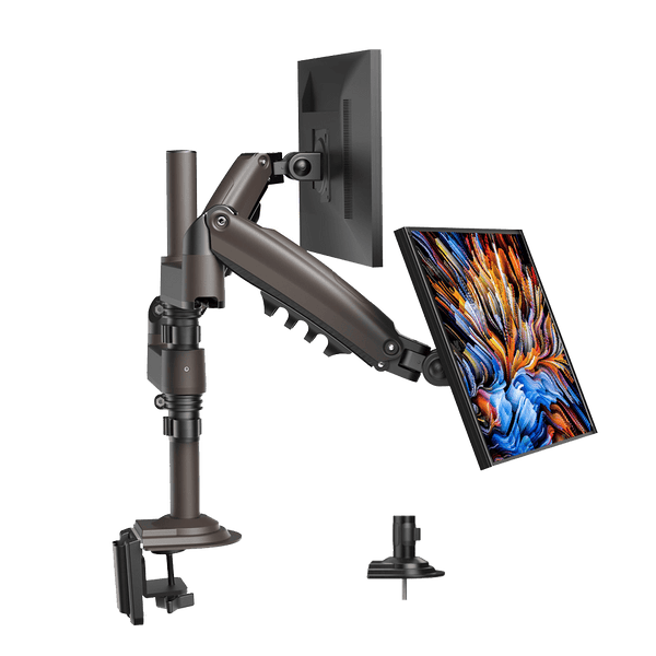 HUANUO モニターアーム HNDS8 ds8-elevation-dual-monitor-arm