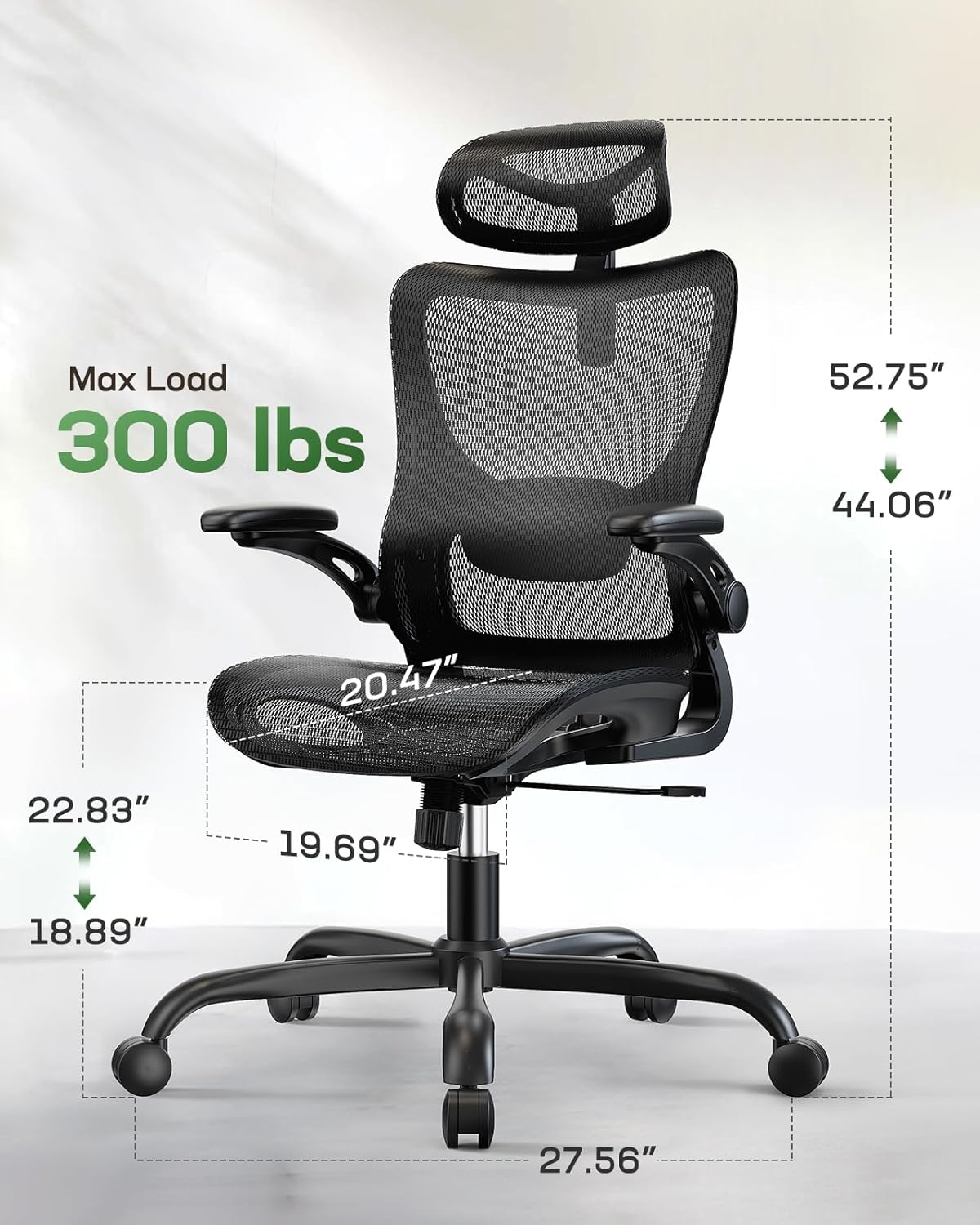 Ergonomic Mesh Office Chair - Black