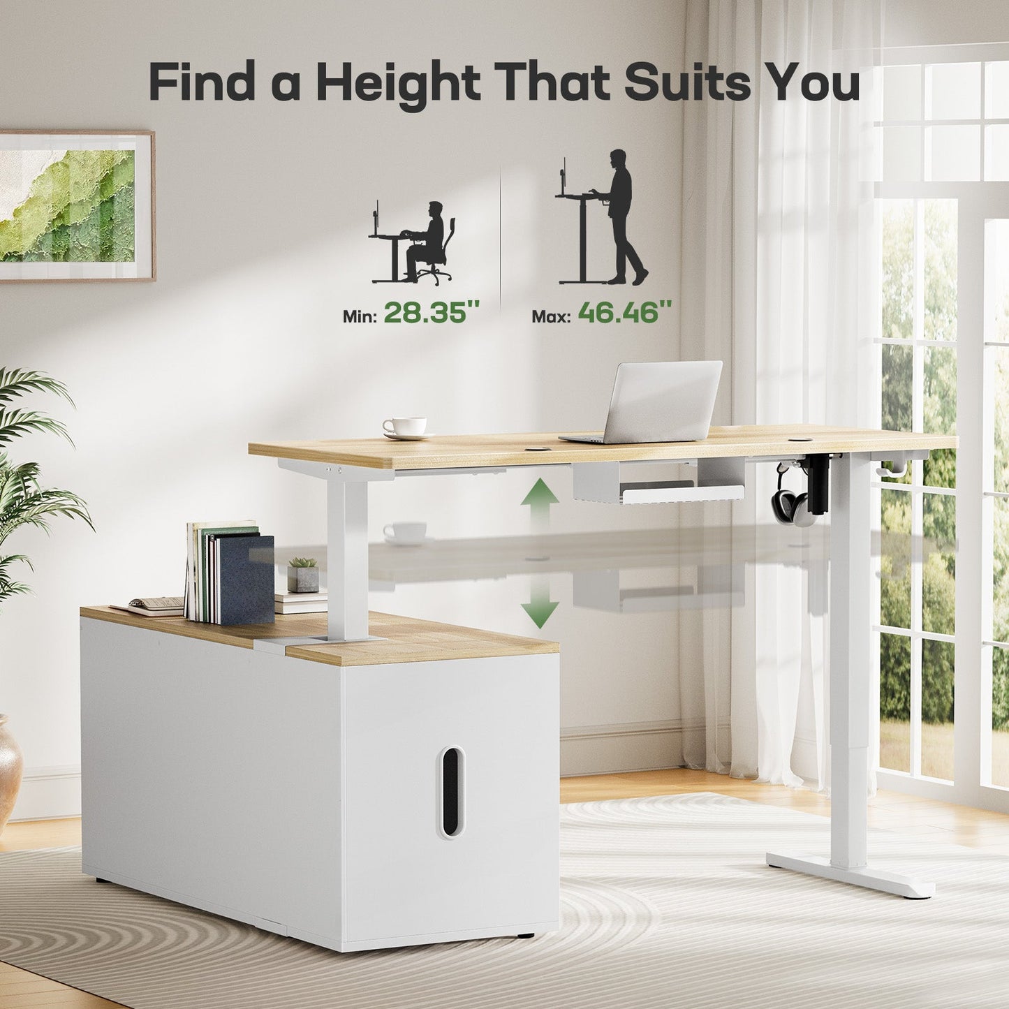 Executive Standing Desk - Natural