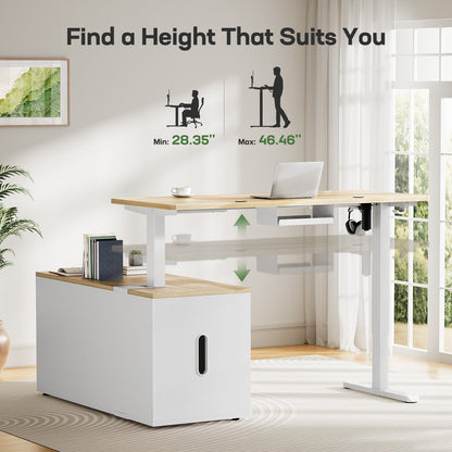 Executive Standing Desk - Natural