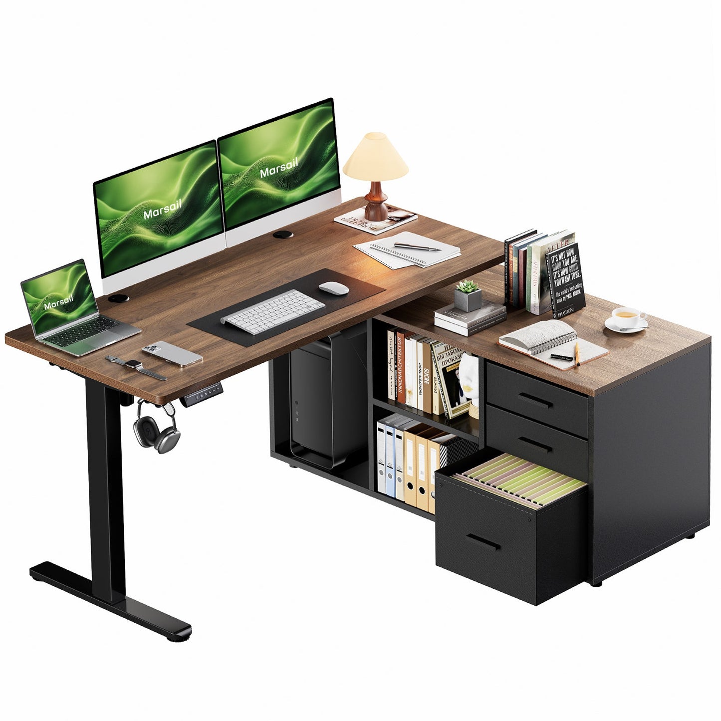 Executive Standing Desk - Walnut