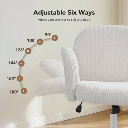 Free - Sit Wide Corduroy Chair - White