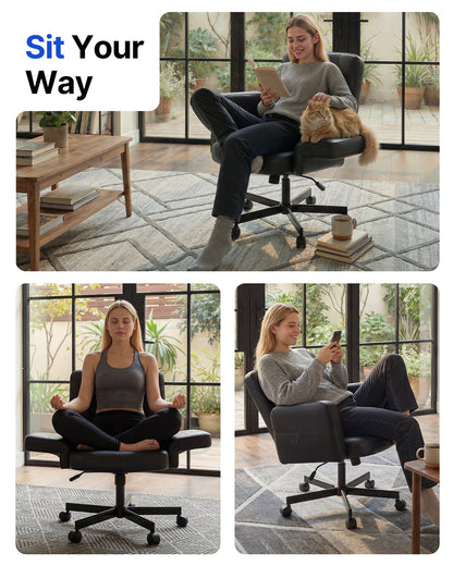 Free - Sit Wide Leather Chair - 