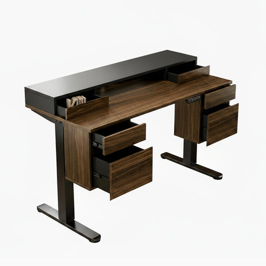 55" All-in-One Standing Desk with 6 Drawers