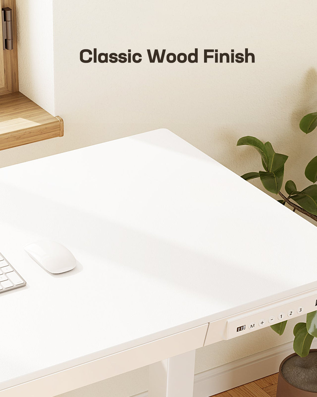 Glass Standing Desk with Drawer - 48" x 24"