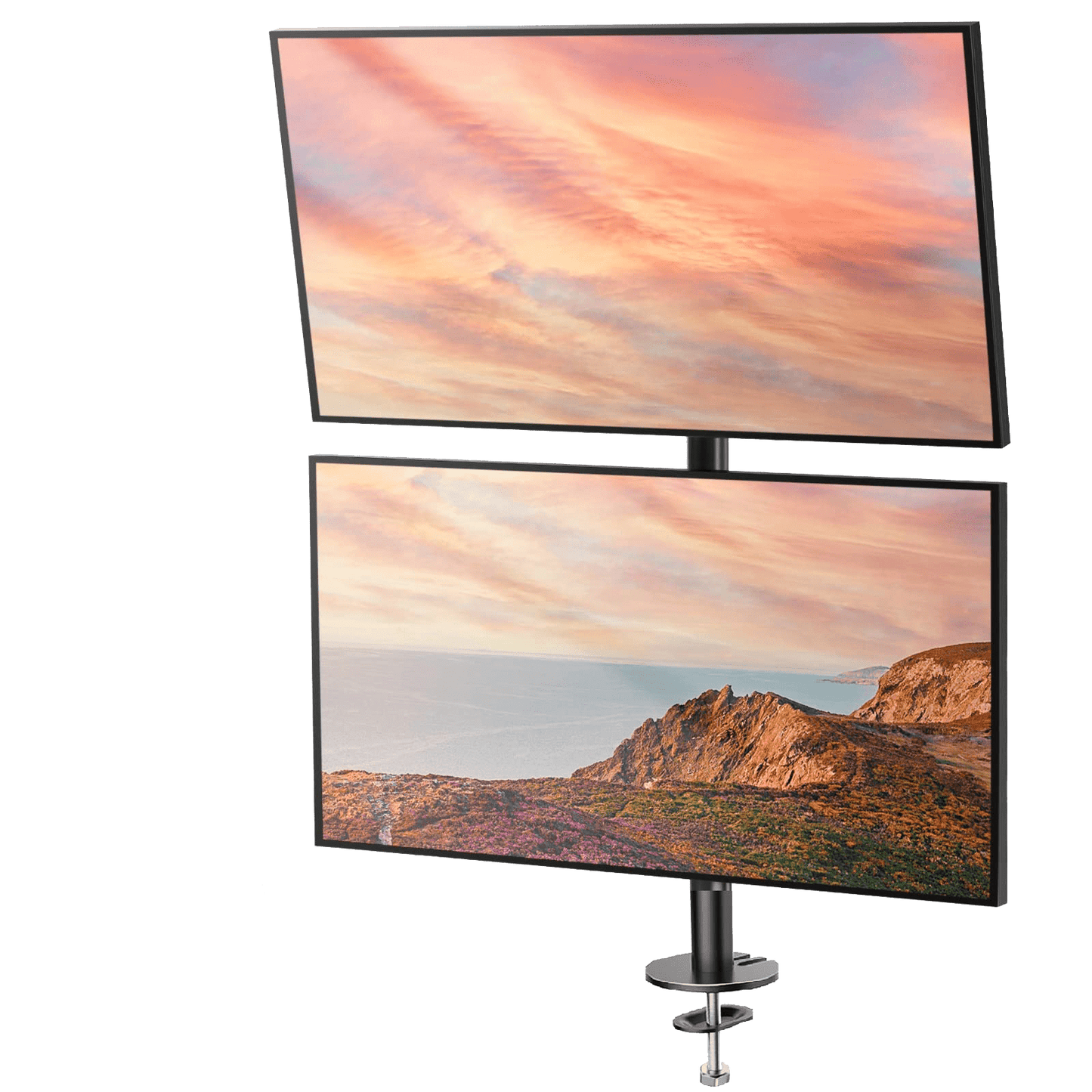 HM5 Vertical Dual Monitor Mount for 17" - 32" Screens - 